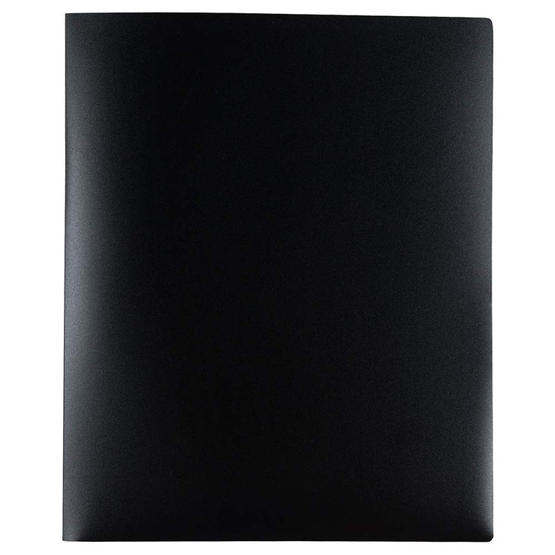 JAM PAPER Heavy Duty Plastic Multi Pocket Folders - 6 Pocket Organizer - Black - 2/Pack - Image 5